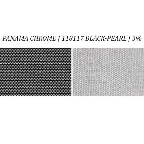 Рулонная штора Hunter Douglas RB 500, ткань Panama Chrome + 3%